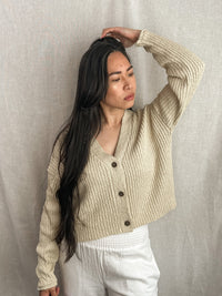 By Together Textured Cotton Cardigan (S)
