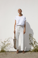 Zara White Marine Straight Pants (2)