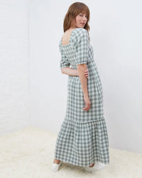 Upwest Gingham Maxi Dress (M)