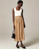 J.Crew Crinkled Midi Skirt (S)