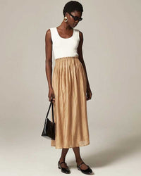J.Crew Crinkled Midi Skirt (S)