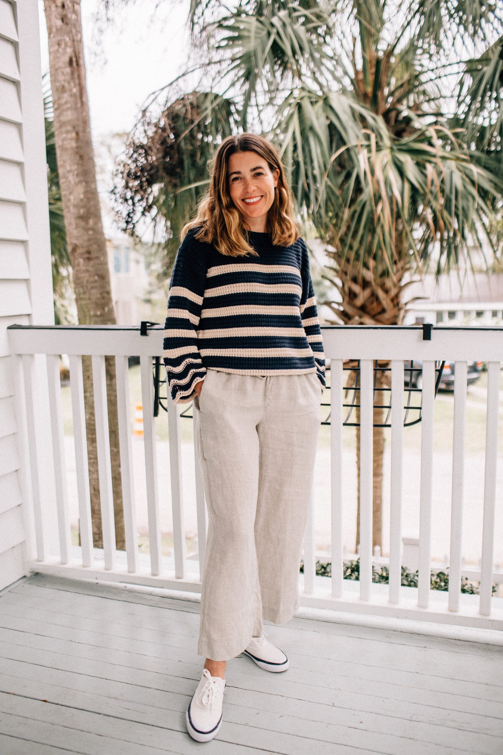 J.Crew Wide Leg Linen Pants (XS/S)