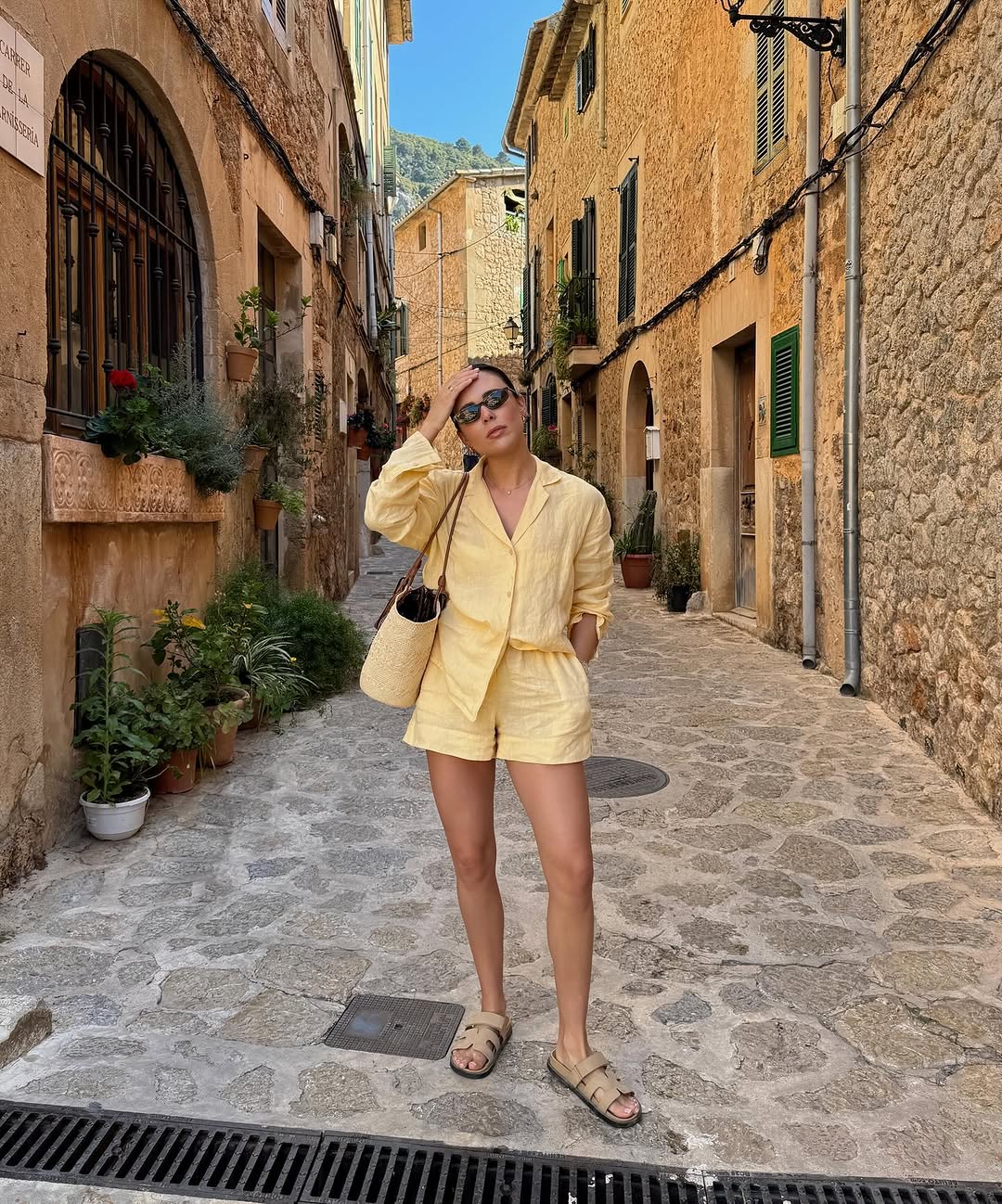 Zara Yellow Linen Matching Set (S/M)