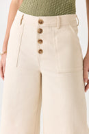 Neutral Wide Leg Jeans (S)