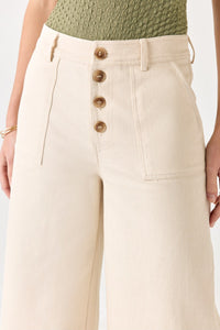 Neutral Wide Leg Jeans (S)