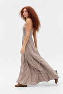 Kimchi Blue Gingham Maxi Dress (L)