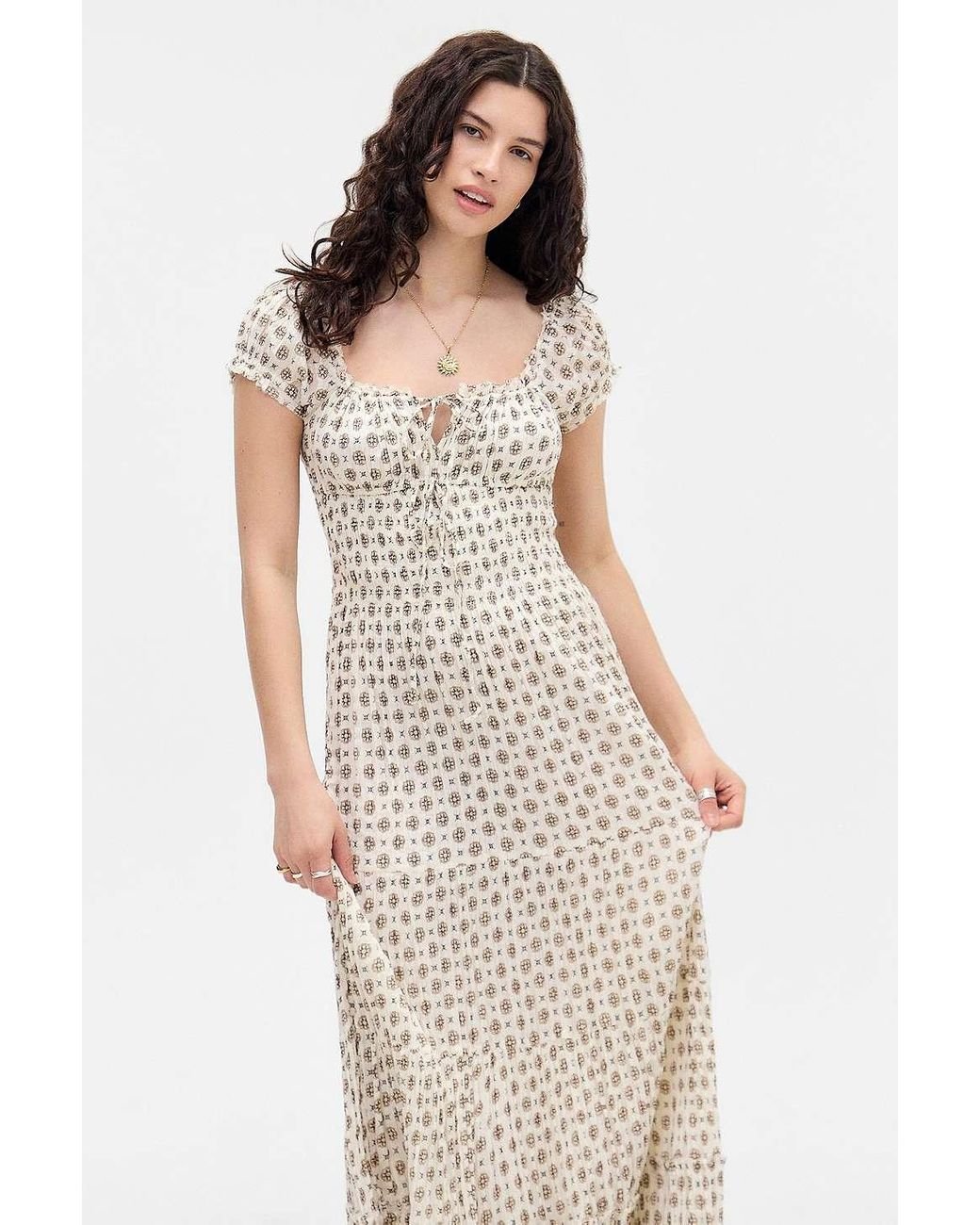 BDG Boho Patterned Maxi Dress (M)