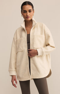 Z Supply Cozy Sherpa Zip Up Jacket (XS)