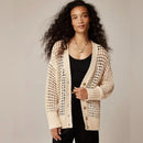 Open Knit Cotton Blend Cardigan (3X)