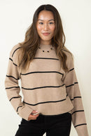 La Miel Striped Crewneck Sweater (M)
