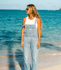 Levi's Light Wash Denim Overalls (XS)