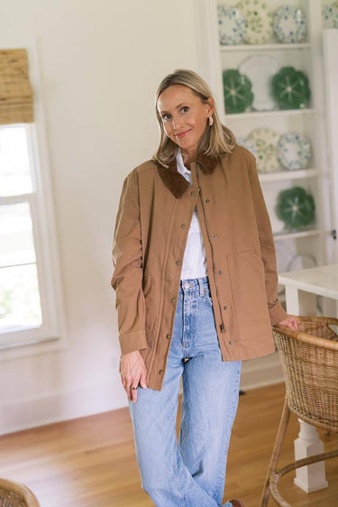 Brown Canvas Barn Jacket (L)