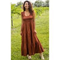 Natural Life Rust Maxi Dress (L)