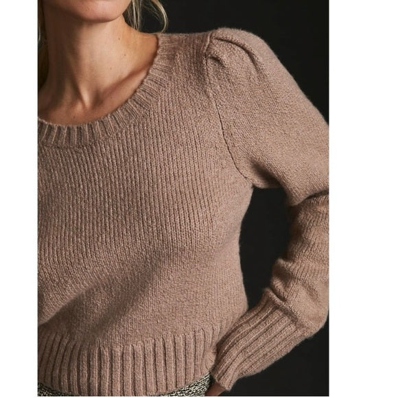 Anthropologie Taupe Knit Sweater (M)