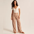 Abercrombie Wide Leg Linen Pants (S)