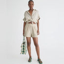 J.Crew Pull On Linen Shorts (M)