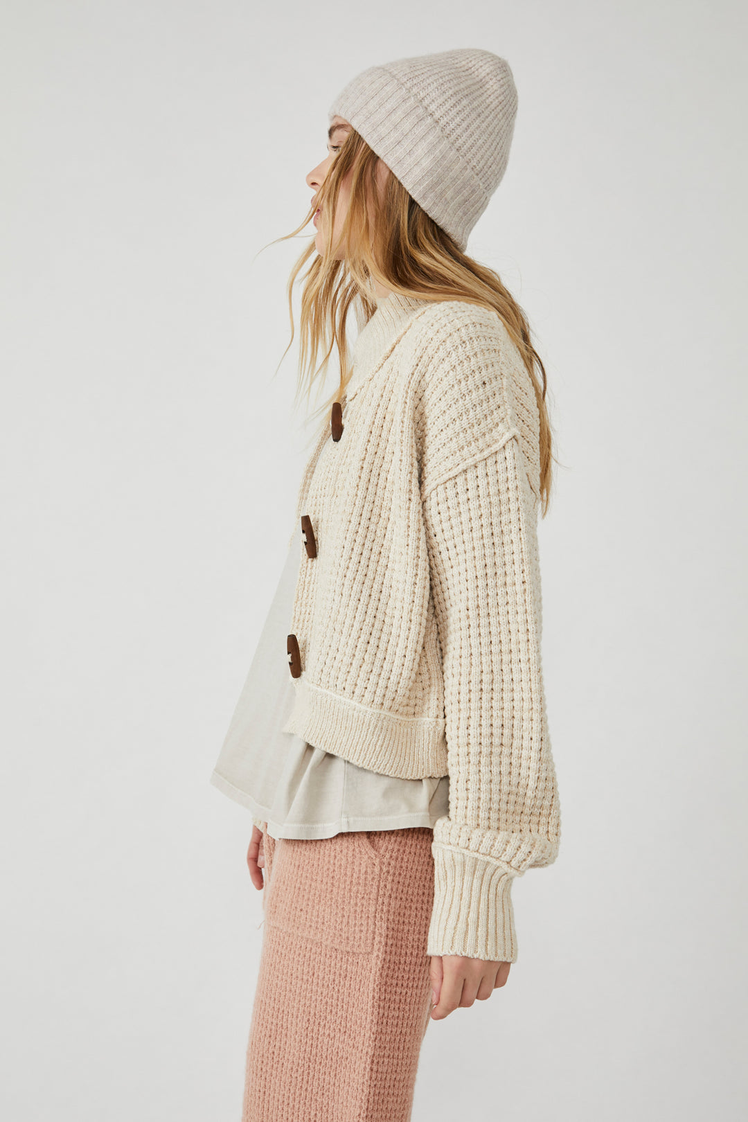 Free People Chunky Textured Cardigan (S)