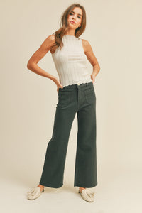 Miou Muse Black Wide Leg Jeans (S)