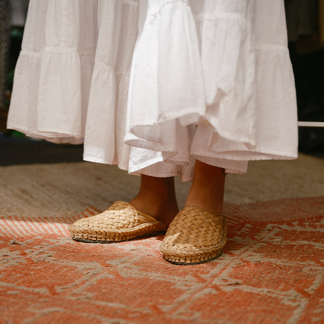 Woven Slip On Mules (10)