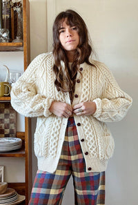 Handmade Chunky Knit Cardigan (S/M)