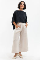 Eva's Sunday Wide Leg Linen Pants (M)