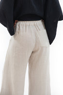 Eva's Sunday Wide Leg Linen Pants (M)