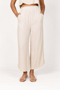 Petal & Pup Linen Wide Leg Pants (XL)