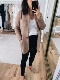 J.Crew Tan Sweater Blazer (3X)
