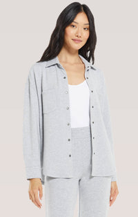 Z Supply Gray Shirt Jacket (M)