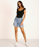 Levi's Mid Thigh Denim Shorts (28)