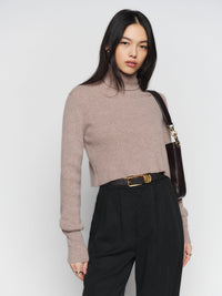 Reformation Cashmere Turtleneck Sweater (S)