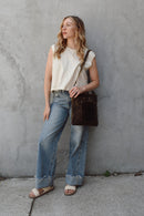 Miou Muse Boxy Cotton Top (S)