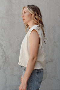 Miou Muse Boxy Cotton Top (S)