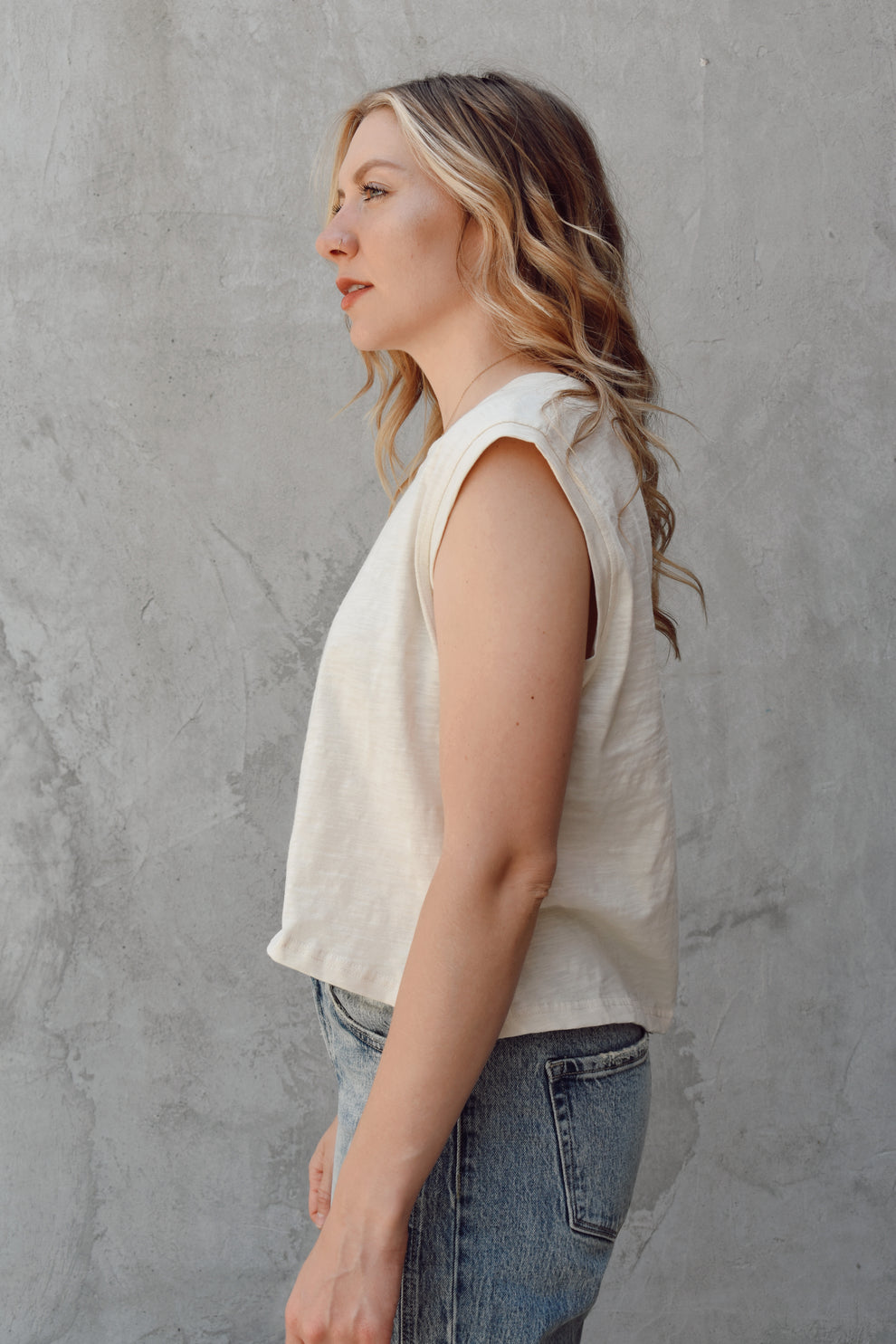 Miou Muse Boxy Cotton Top (S)