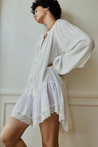 Free People Lavender Lace Tunic (S)