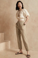 Tencel Linen Straight Pants (S)