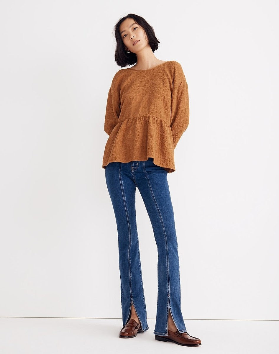 Madewell Textured Babydoll Top (M)