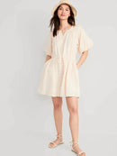 NEW Gauzy Puff Sleeve Dress (XL)