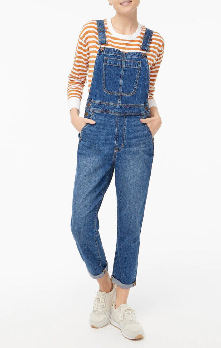 J.Crew Straight Denim Overalls (XS)