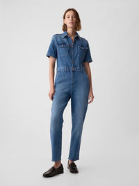 Gap Straight Denim Jumpsuit (0)
