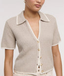 NEW Abercrombie Collared Knit Top (S)