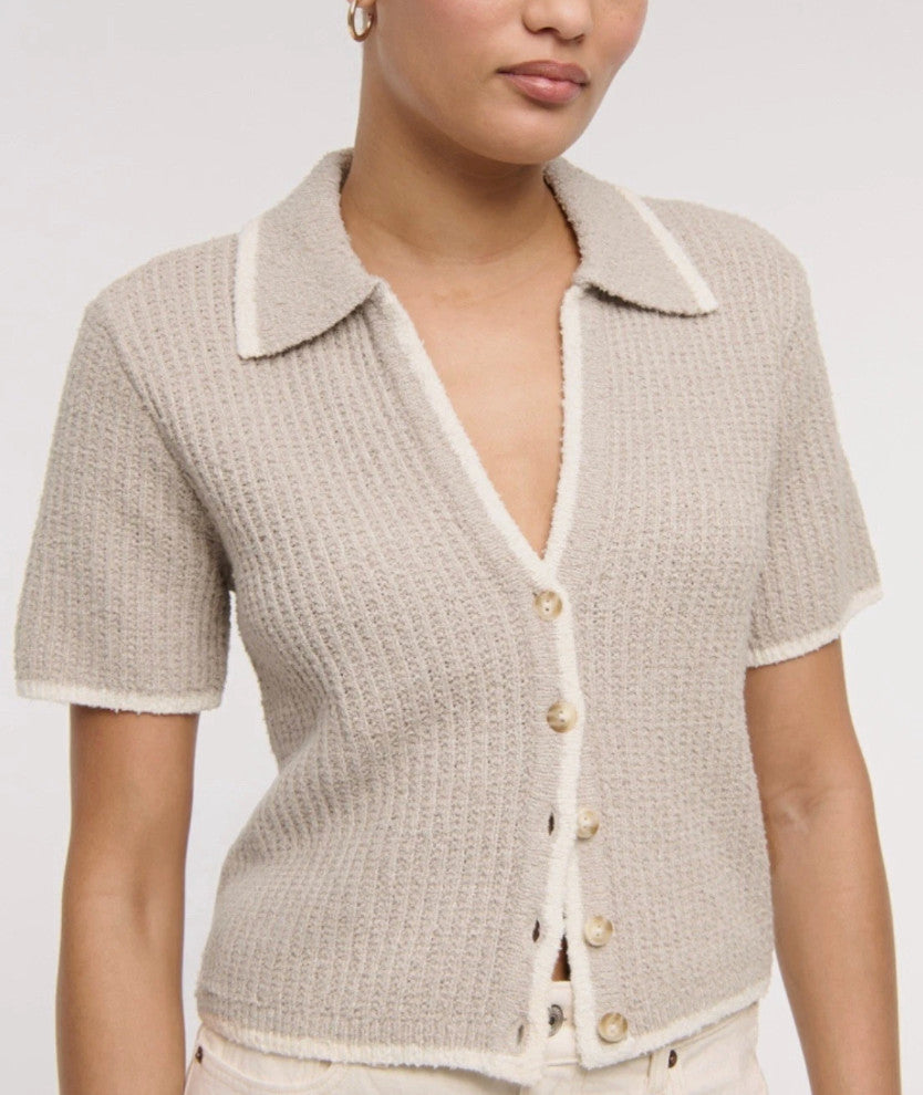NEW Abercrombie Collared Knit Top (S)