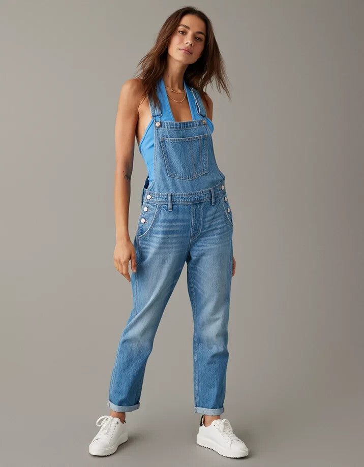 Classic Denim Straight Overalls (M)