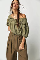 Free People Tie Front Top (XS)