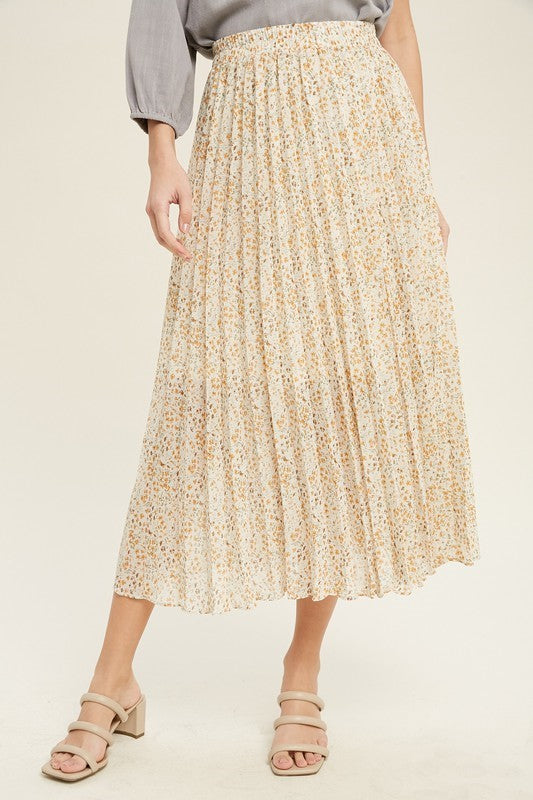 Wishlist Floral Midi Skirt (S)
