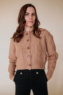 Dusty Rose Embroidered Sweater (S)