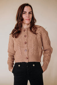 Dusty Rose Embroidered Sweater (S)
