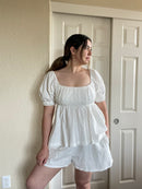 Free People Cotton Babydoll Top (XL)