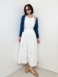 White Cotton Maxi Dress (S)