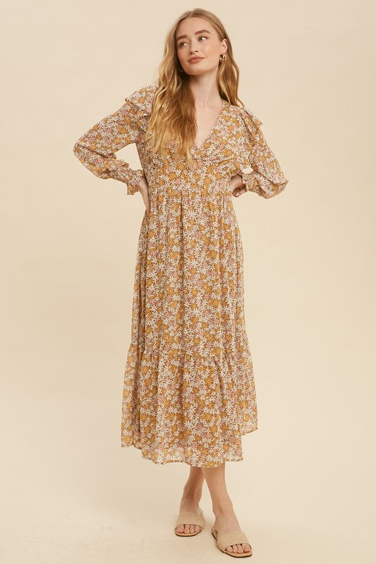 NEW Shop Stevie Floral Midi Dress (L)